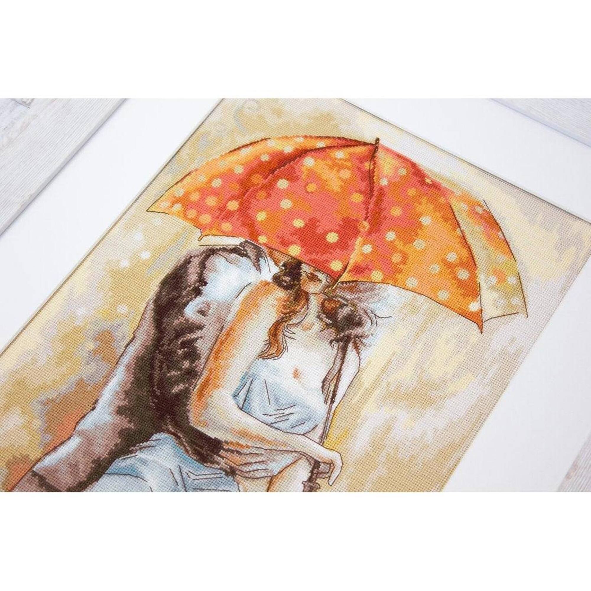Luca-s Under Umbrella 2 Counted Cross Stitch Kit